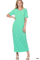 
              Mint Short Sleeve Maxi Dress
            