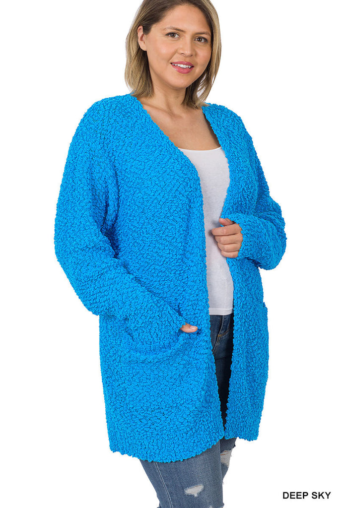 Zenana hotsell popcorn cardigan