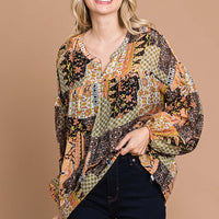 Mix and Match Bubble Sleeve Top