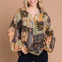 Mix and Match Bubble Sleeve Top