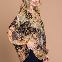 Mix and Match Bubble Sleeve Top