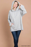 
              Cotton Soft Terry Hoodie Top-Black
            