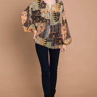 Mix and Match Bubble Sleeve Top