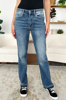 
              Judy Blue Full Size Mid Rise Release Hem Jeans (Dropship)
            