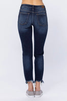 
              Mid-Rise Destroyed Slim Fit Jeans
            