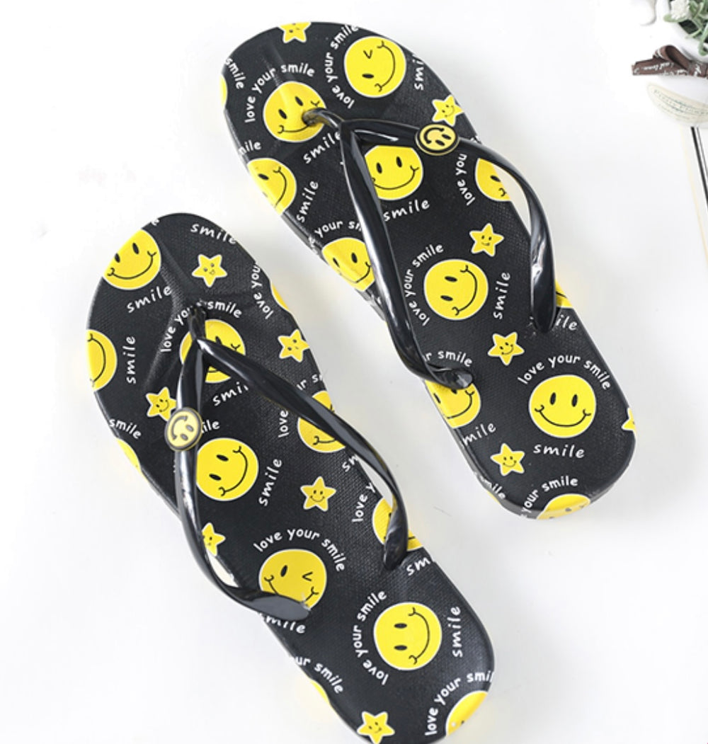 $3 SALE!! Happy Face Flip Flops