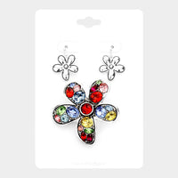 
              Flower Magnetic Pendant Set
            