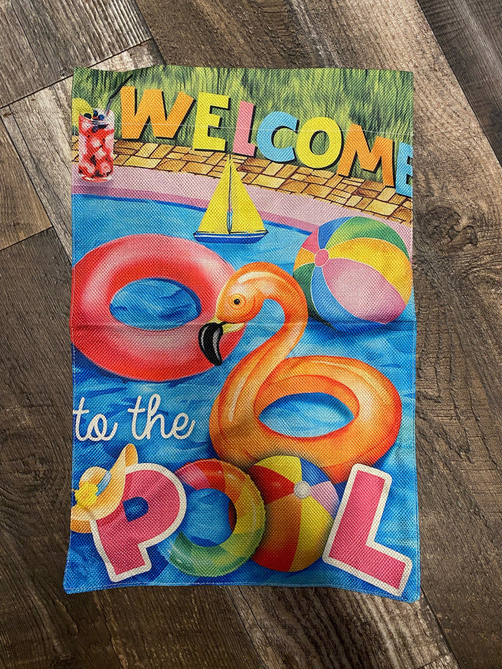 Welcome to the Pool Garden Flag