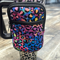 Colorful Leopard Wallet for Insulated Tumbler