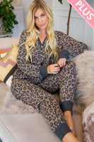 
              Leopard Weekend French Terry Lounge Set, plus
            