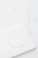 
              HAMMERED SIDEWAY CROSS NECKLACE
            