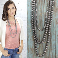 Layered Western Beaded Necklace