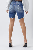 
              Risen High Rise Distressed Bermuda Shorts, all sizes
            