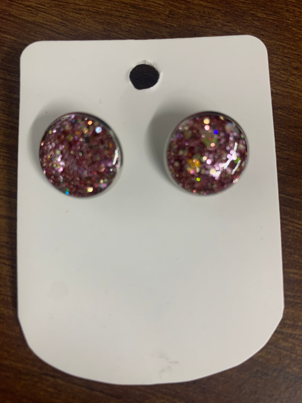 Glitter Acrylic Stud Earrings
