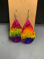 
              Glitter Acrylic Teardrop Earrings
            