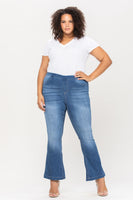 
              Cello Medium Wash Flared Jegging 30" Inseam, plus size
            