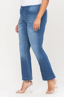 
              Cello Medium Wash Flared Jegging 30" Inseam, plus size
            