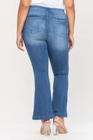 
              Cello Medium Wash Flared Jegging 30" Inseam, plus size
            