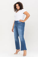 
              Cello Medium Wash Flared Jegging 30" Inseam, plus size
            