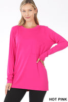 
              Brushed Microfiber Top and Leggings Set in Hot Pink, regular size
            