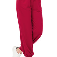 Dark Red French Terry Jogger Pant, reg size