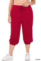 
              Dark Red French Terry Jogger Pant, reg size
            