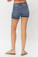 
              Judy Blue Mid Rise Release Hem Shorts
            