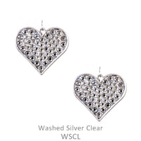 Rhinestone Heart Earrings