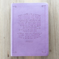 I Know the Plans Zippered Lux Leather Journal