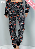 
              SALE $10! Heart and Love Lounge Print Pants
            
