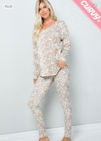 
              3X only- Leopard Pajama Set
            