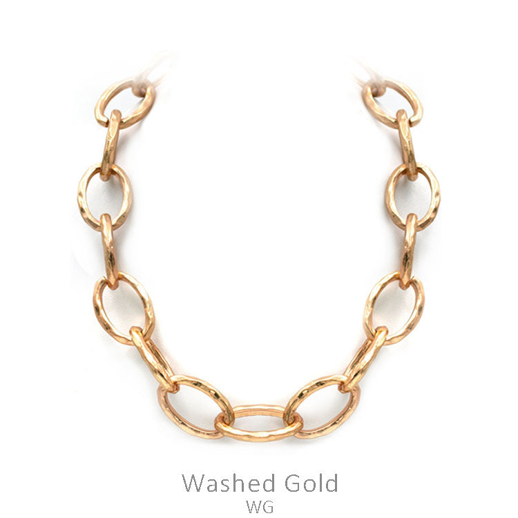 Chunky Chain Necklace Set-Gold