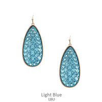 Glass Teardrop Earrings