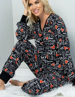 
              LOVE Print Pajama Set
            