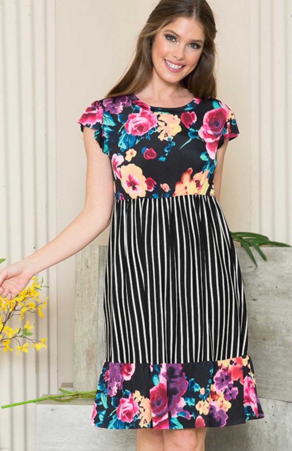 Pick Me Floral Print Dress