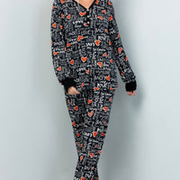 LOVE Print Pajama Set