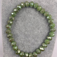 Cactus Green Stretch Bead Bracelet