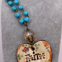 Faith Ceramic Necklace
