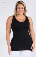 
              Reversible Seamless Tank, Black
            