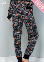 
              LOVE Print Pajama Set
            