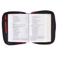 Pink Canvas Bible Cover-Medium