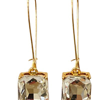 Clear Rhinestone Earrings