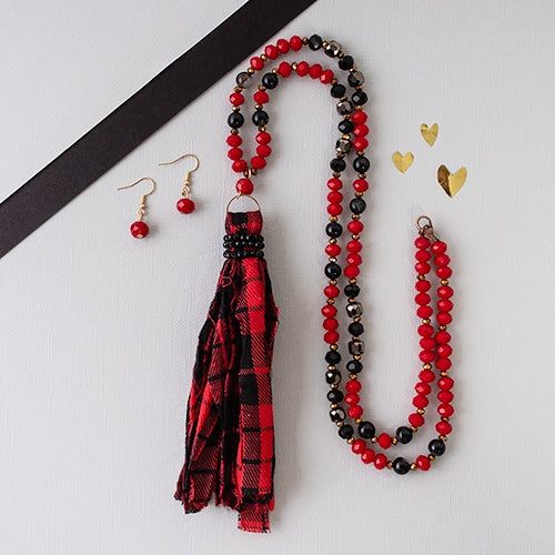 Buffalo Plaid Necklace