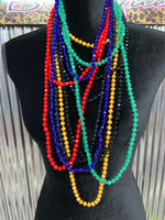 
              Crystal Beaded Necklace 60" in Many Colors!
            