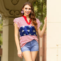 
              Stars and Stripes Forever Sequin Top
            