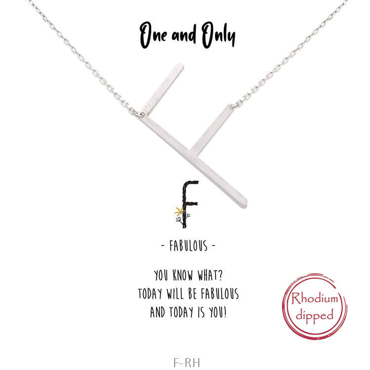 One and Only Initial Necklace