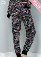 
              SALE $10! Heart and Love Lounge Print Pants
            
