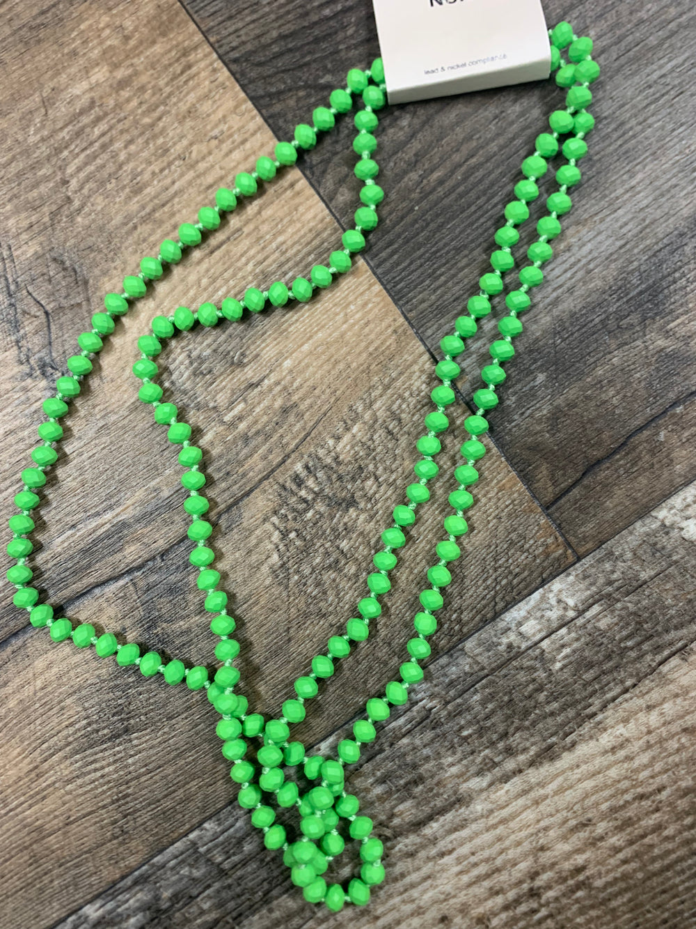 60” Beads-Neon Green