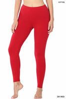 
              Premium Cotton Legging in Dark Red, all sizes
            