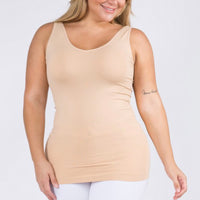 Reversible Seamless Tank-Nude